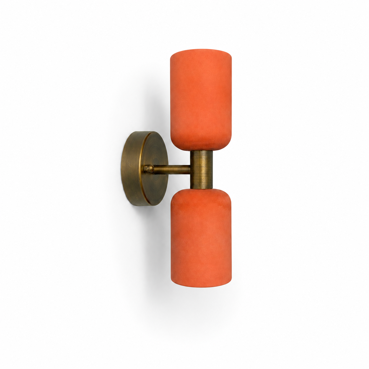 Eskitme Metal Terracota Silindir Aplik