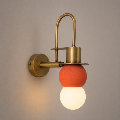 Terracota Küre Eskitme Metal Aplik