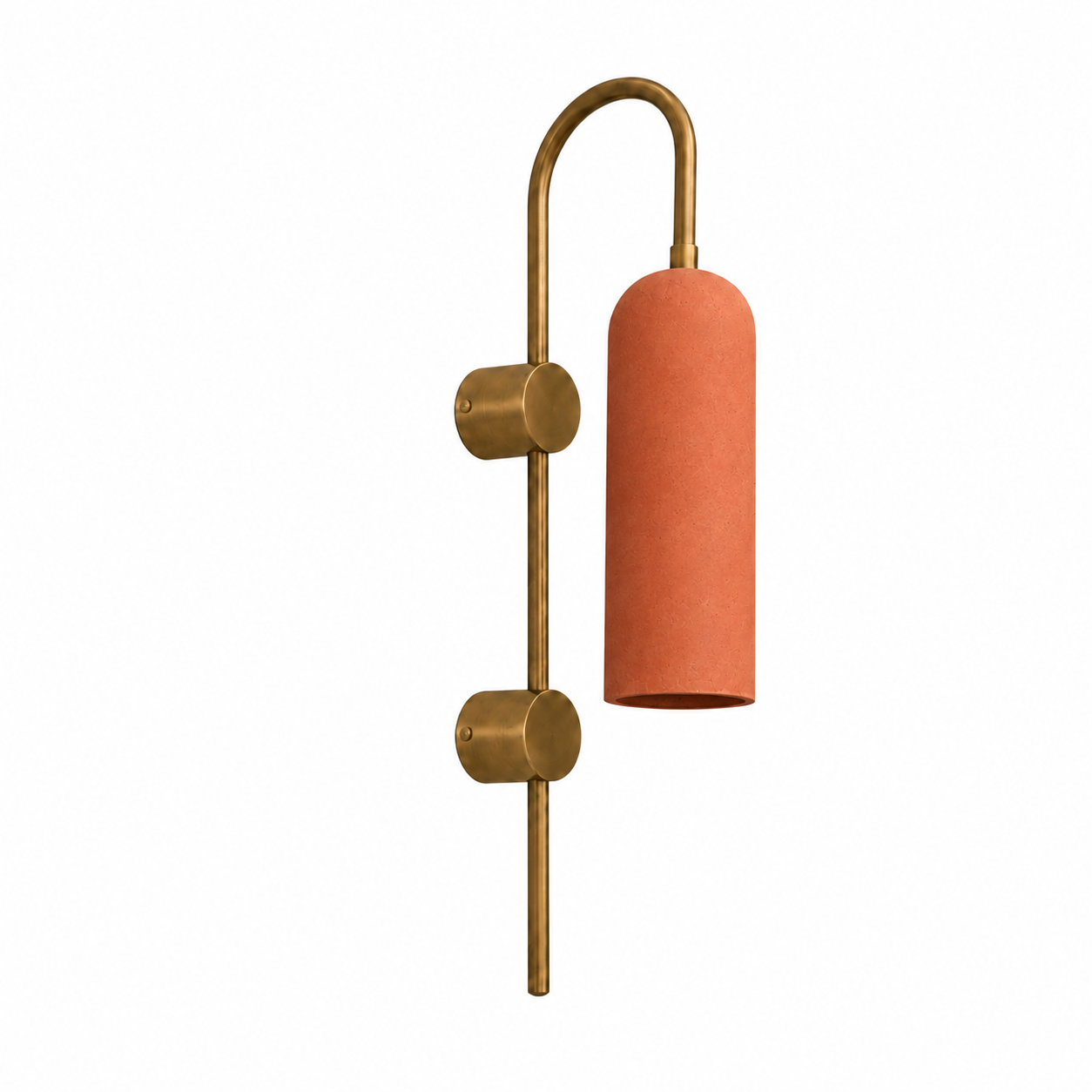 Terracota Kubbe Silindir Eskitme Metal Aplik