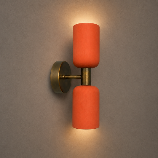 Eskitme Metal Terracota Silindir Beton Aplik