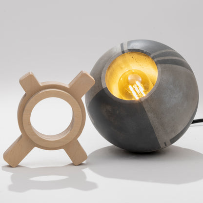 Circuit Round Concrete Table Lamp