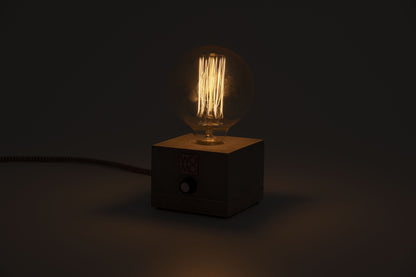 Concrete Table Lamp with Dimmer - Globe