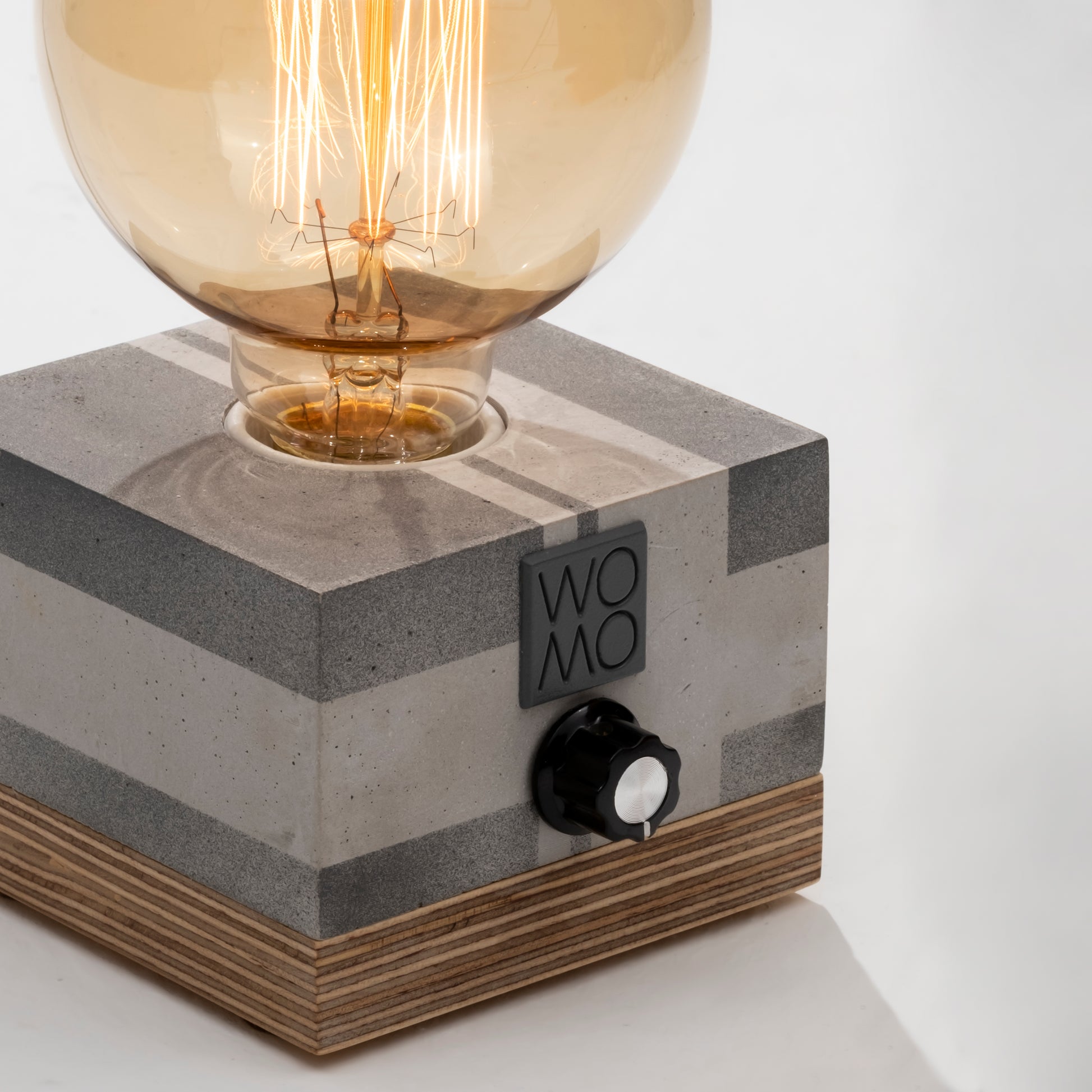Circuit Antresit Concrete Table Lamp with Dimmer Globe