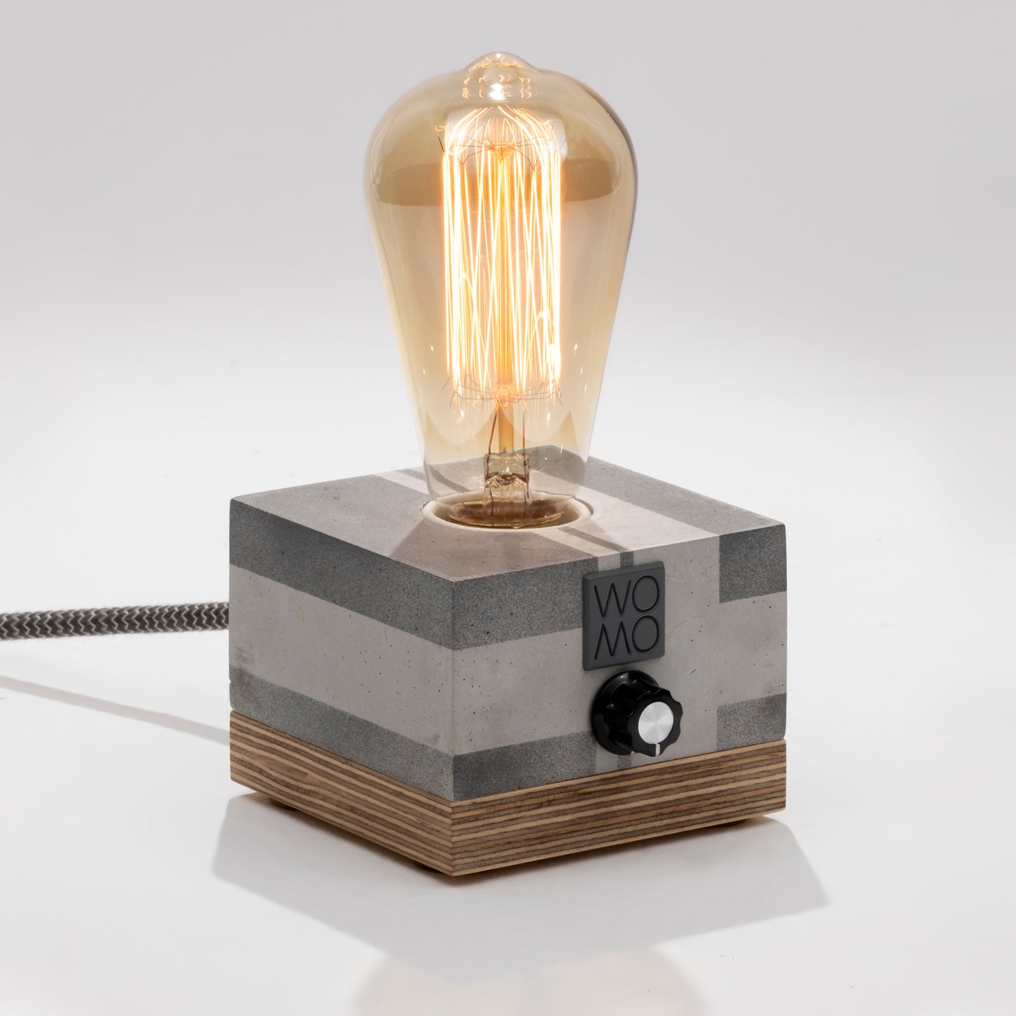 Circuit Antresit Concrete Table Lamp with Dimmer - Cylinder