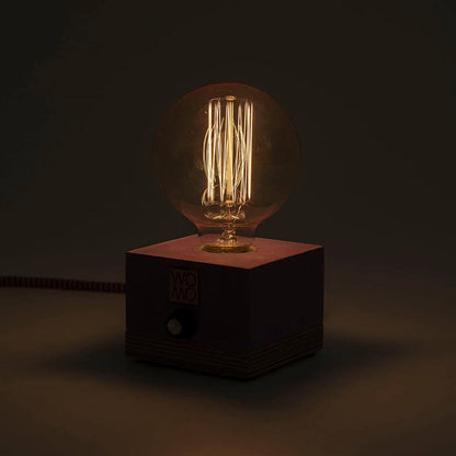 Colored Concrete Table Lamp with Dimmer - Globe