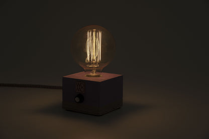 Colored Concrete Table Lamp with Dimmer - Globe