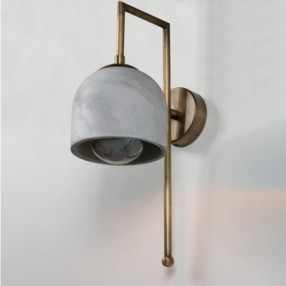 Gray Bronze Metal Detail Sconce