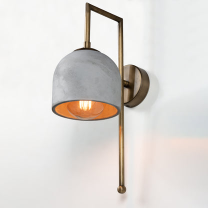 Gray Bronze Metal Detail Sconce