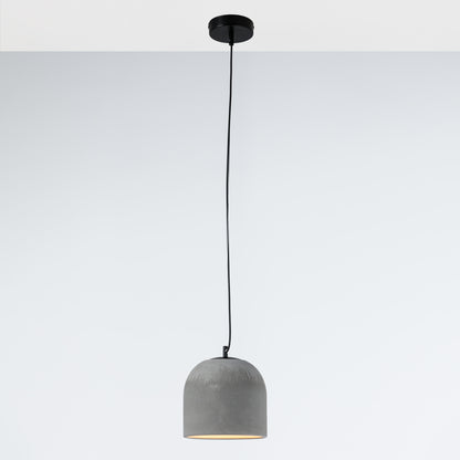 Gray Large Concrete Ceiling Light