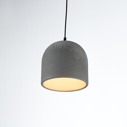 Gray Large Concrete Ceiling Light