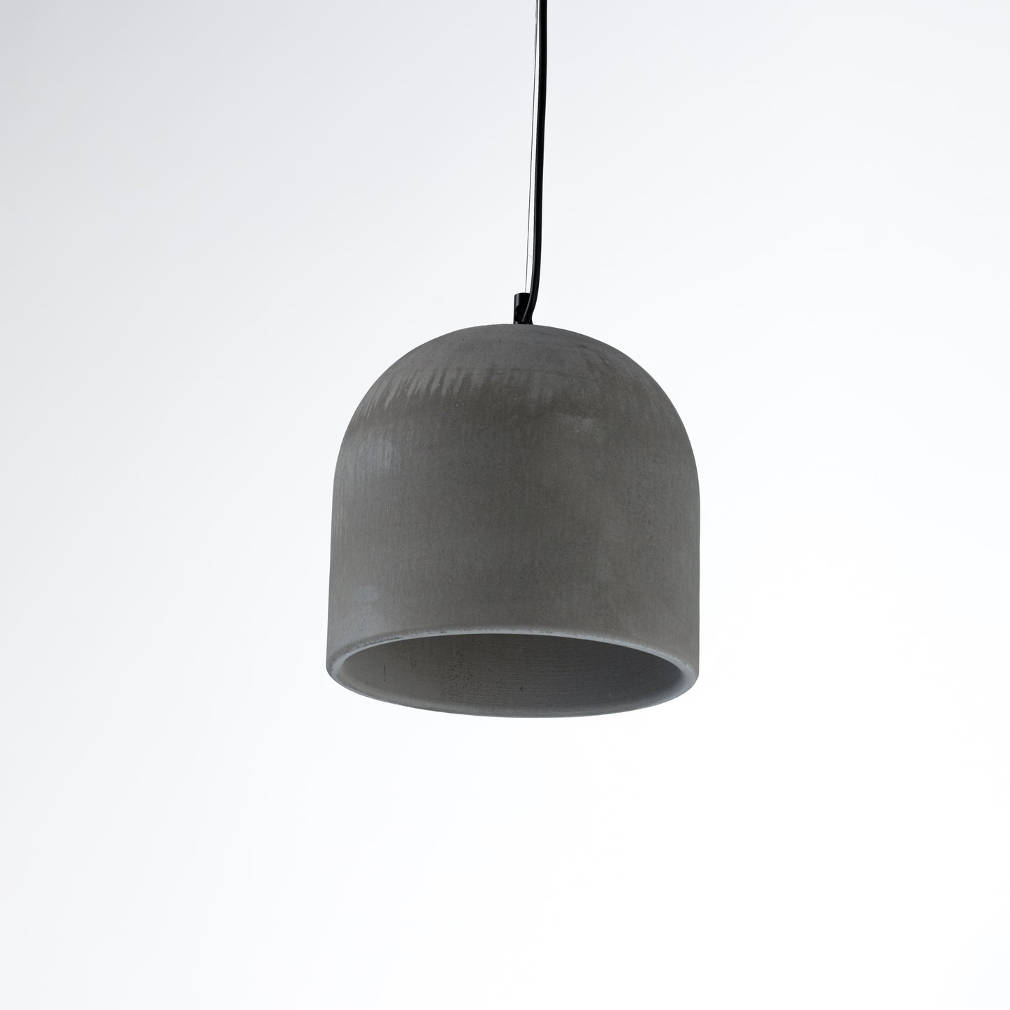 Gray Large Concrete Ceiling Light