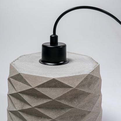 Gray Prism Concrete Ceiling Lighting