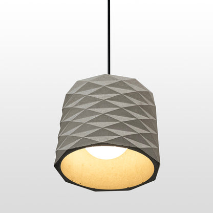 Gray Prism Concrete Ceiling Lighting