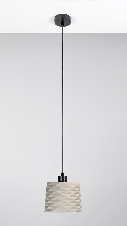 Gray Prism Concrete Ceiling Lighting