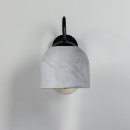 Gray Black Metal Detail Sconce