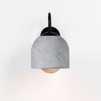 Gray Black Metal Detail Sconce