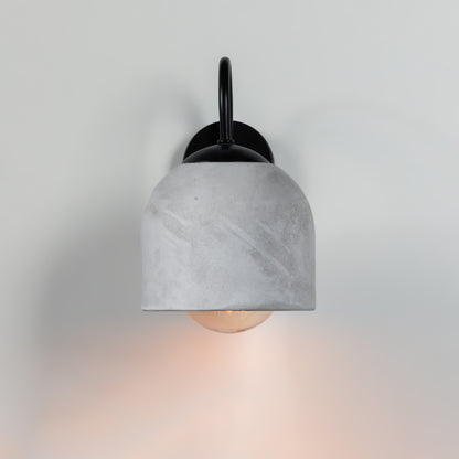 Gray Black Metal Detail Sconce