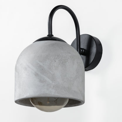 Gray Black Metal Detail Sconce