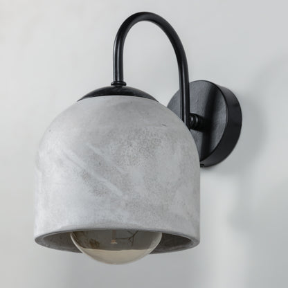 Gray Black Metal Detail Sconce