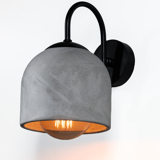 Gray Black Metal Detail Sconce