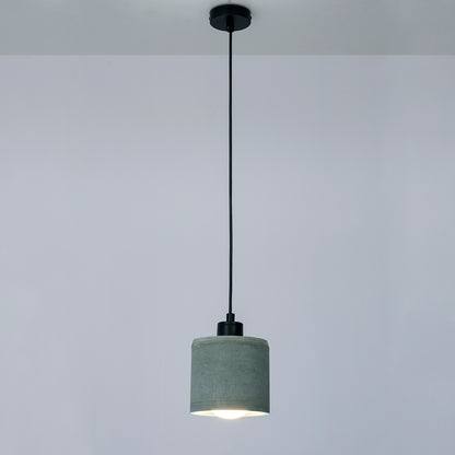 Khaki Cylinder Concrete Ceiling Lighting