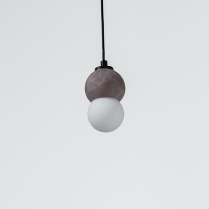 Brown Sphere Concrete Pendant Lighting