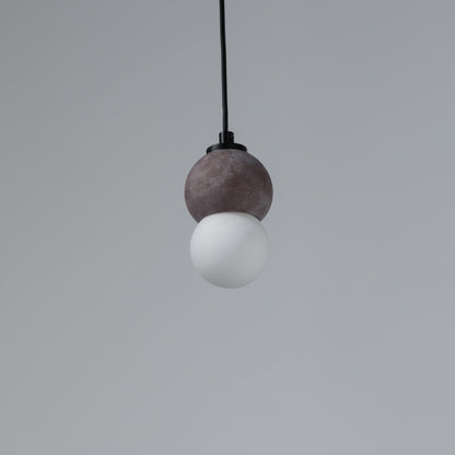 Brown Sphere Concrete Pendant Lighting