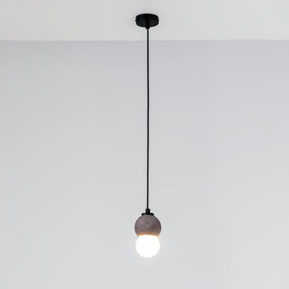 Brown Sphere Concrete Pendant Lighting
