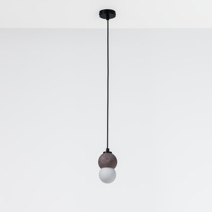 Brown Sphere Concrete Pendant Lighting