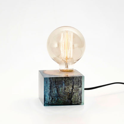 Blue Epoxy Table Lamp