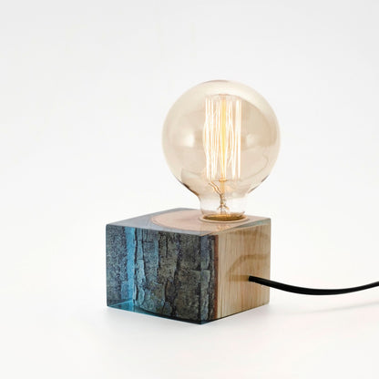 Blue Epoxy Table Lamp