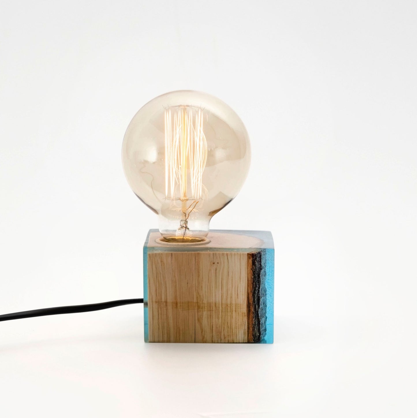 Blue Epoxy Table Lamp