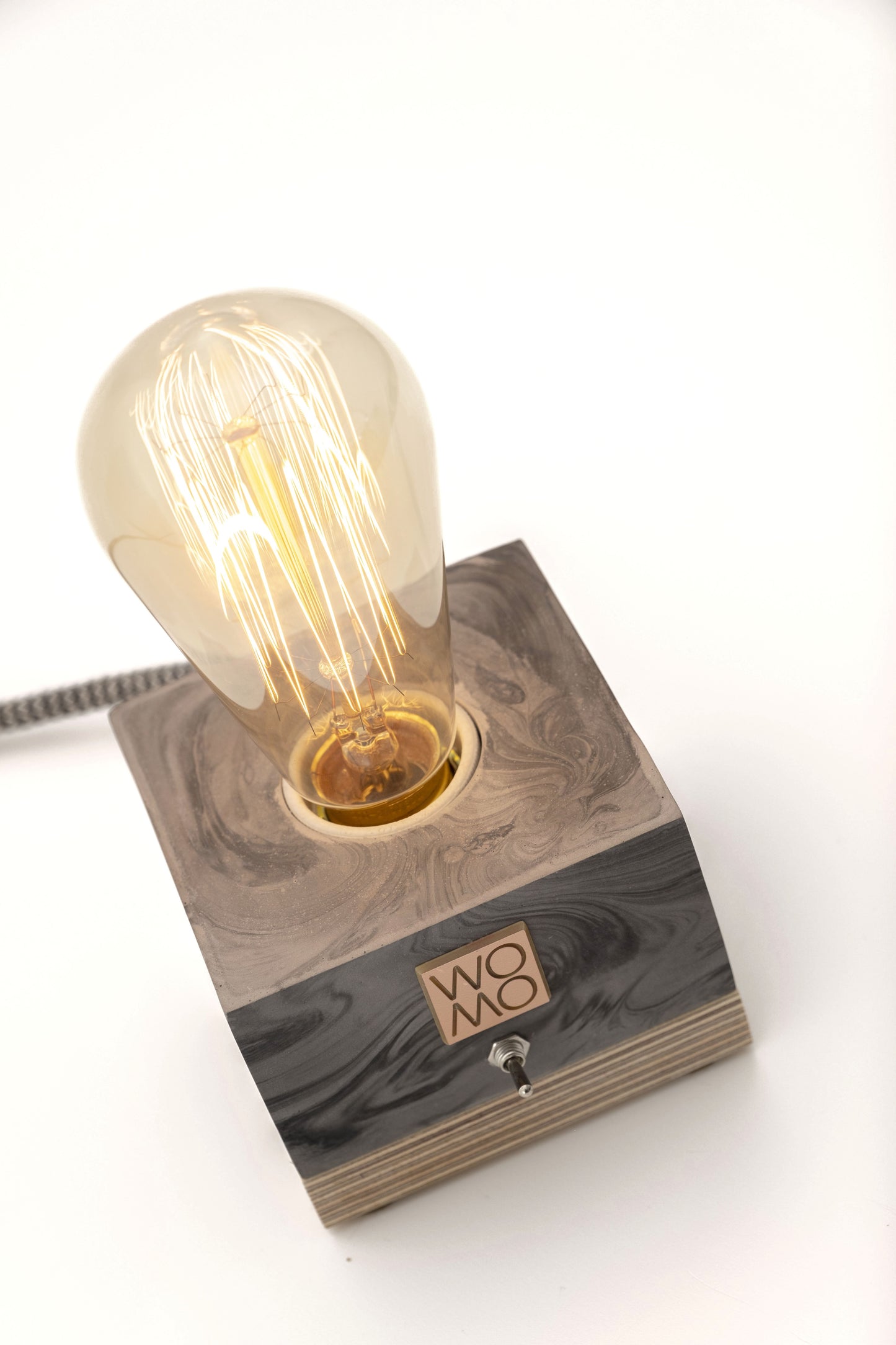 Marble Pattern Concrete Table Lamp