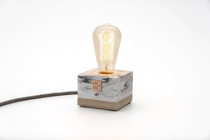 Marble Textured Concrete Table Lamp