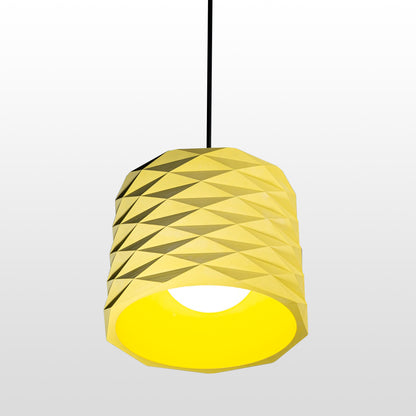 Yellow Prism Concrete Ceiling Lighting