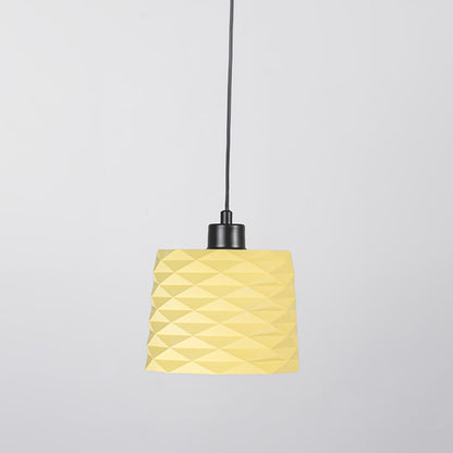 Yellow Prism Concrete Ceiling Lighting