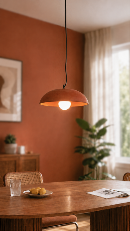Terracotta Çanak Beton Tavan Aydınlatması
