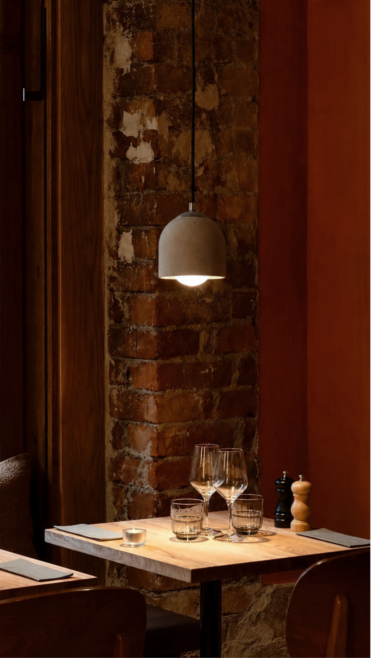 Concrete Metal Ceiling Lighting