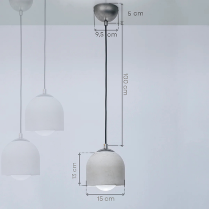 Concrete Metal Ceiling Lighting