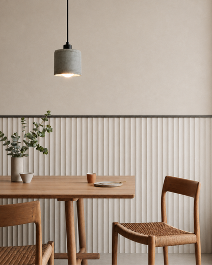 Khaki Cylinder Concrete Ceiling Lighting