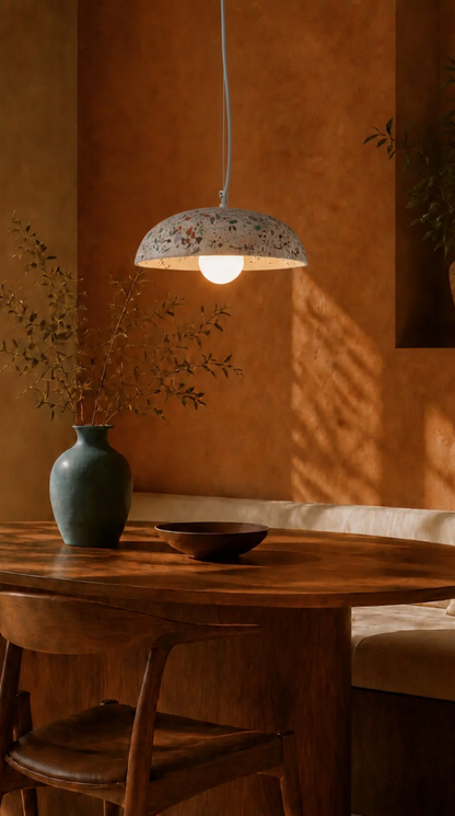 Dark Terrazzo Ceiling Ceiling Lighting
