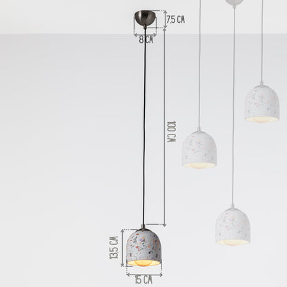Terrazzo Small Concrete Ceiling Light
