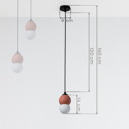 Terracotta Sphere Concrete Pendant Lighting