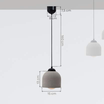 Gray Concrete Ceiling Lighting