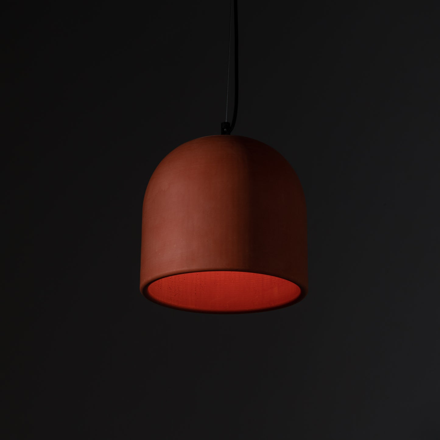 Terracotta Large Concrete Ceiling Light