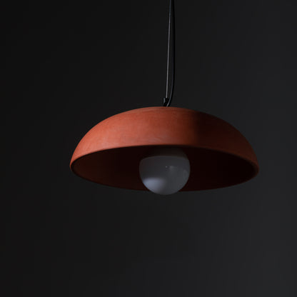 Terracotta Bowl Concrete Ceiling Lighting