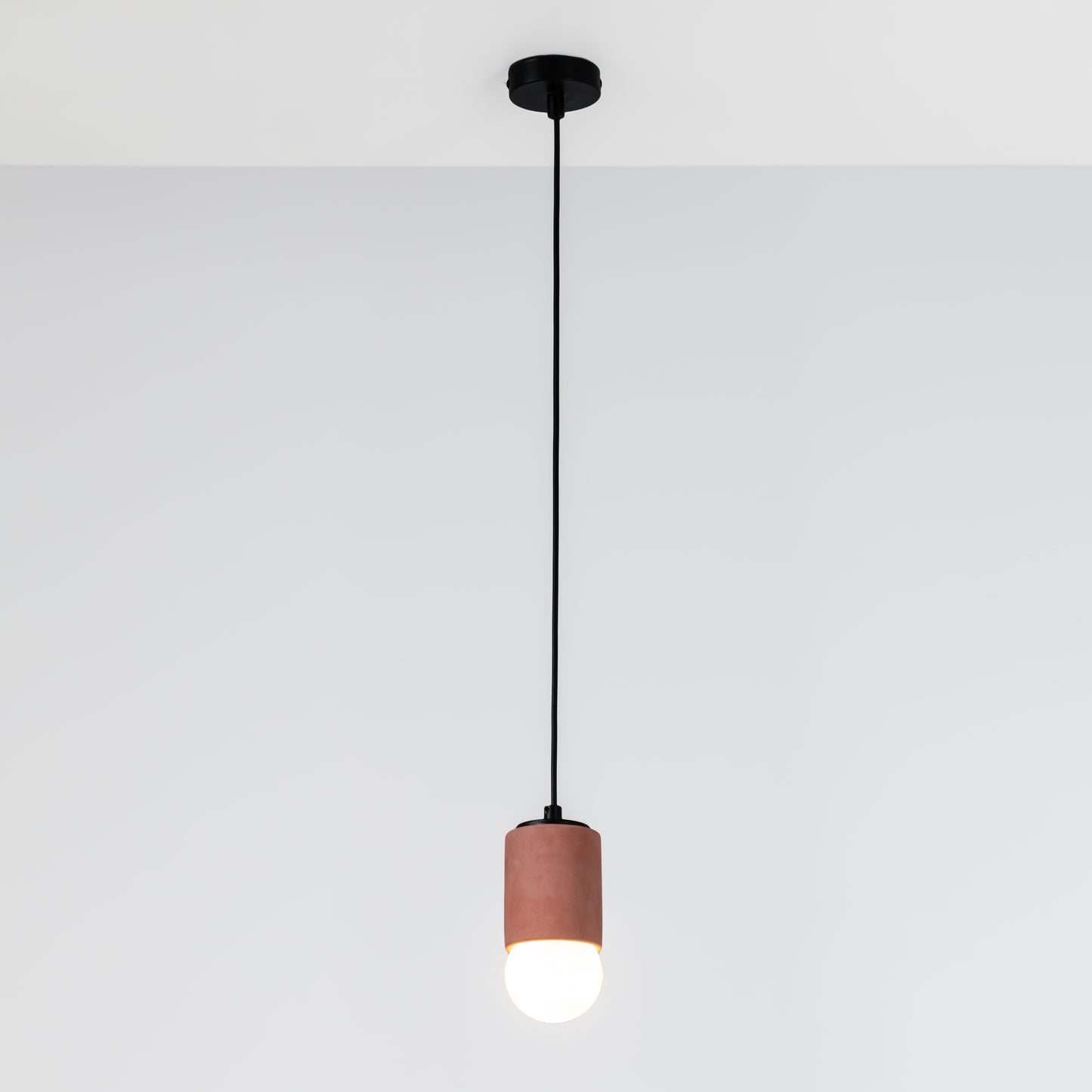 Terracotta Cylinder Concrete Pendant Lighting