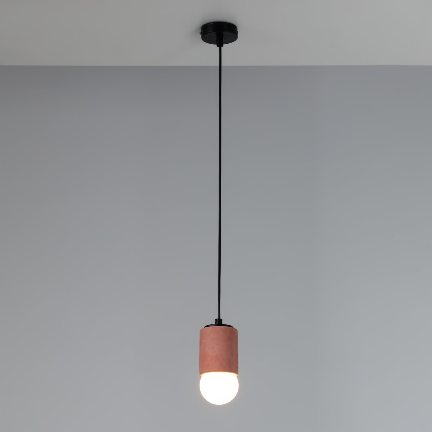 Terracotta Cylinder Concrete Pendant Lighting