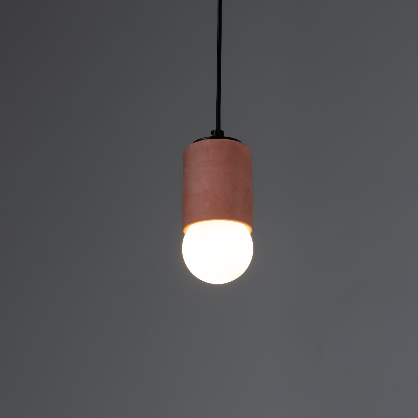 Terracotta Cylinder Concrete Pendant Lighting