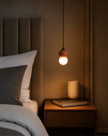 Terracotta Sphere Concrete Pendant Lighting
